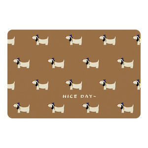 แผ่นรองกันน้ำรั่วซึมสำหรับก๊อกน้ำในครัว Taro Boba ขนาด 30x40 ซม. สีเบจ รูปทรงสี่เหลี่ยม สไตล์มินิมอล ซึมซับน้ำได้ดี แห้งเร็ว สำหรับวางบนเคาน์เตอร์ - Product Image 3