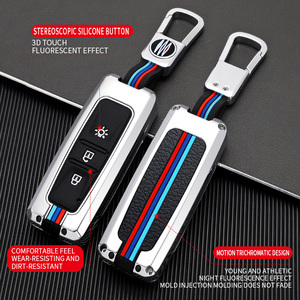 Étui de protection pour clé de voiture en alliage de zinc et gel de silice pour SWM G05 PRO G01 <span class=keywords><strong>FF</strong></span> X3 X7 Tiger EDi Iron Man Porte-clés Porte-clés Sac Accessoires - Product Image 2