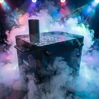 Machine à fumée LED 2000W IP33 contrôlée par DMX512, 32 000 CFM, 8000K Ra90 E27, éclairage de scène pour DJ, club, discothèque, mariage