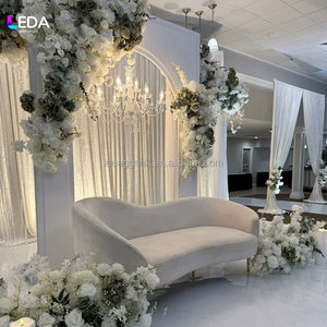 LEDA Professional Classic New Arrival Simple Luxury Modern White Acrylic Wedding <b>Backdrop</b> for Wedding Events <b>Party</b> Decor - Product Image 1