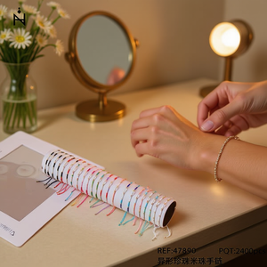 Braccialetto di Perle Irregolari e Perline 2400pz Multicolore Gioielli alla Moda per Donne - Product Image 2