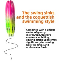 Leurre de pêche type crayon coulant, très populaire, pour lancer ultra-loin, avec fonction de twitching, appât artificiel dur avec hameçons