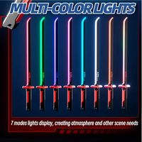 EPT PanniOhye Cyberpunk Neon Sword Spark Blade Cosplay Display Katana Toy Swords Led Light Sword with Sound Fog