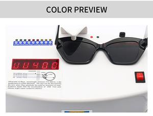 Lunettes de soleil design vintage de luxe Lunettes de soleil à la mode couleur bonbon imprimé léopard pour femmes et hommes avec monture rouge et grise - Product Image 3