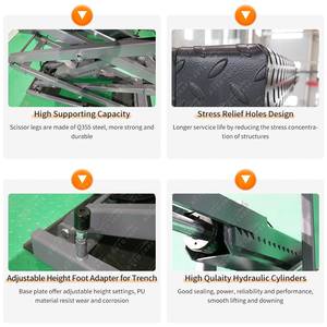 3500kg Lift mobil untuk dijual di bawah tanah Harga Murah gunting otomotif kendaraan Lift mobil Hoist Bridge dengan sertifikasi CE - Product Image 5