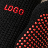 Chaussettes de yoga et de Pilates antidérapantes en gros, entièrement rembourrées, respirantes, en maille, avec logo personnalisé pour femmes