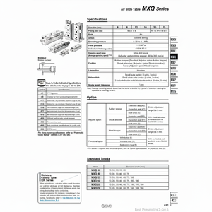 โต๊ะสไลด์ระบบนิวเมติกส์ผลิตจาก MXQ12L-40AT - Product Image 1