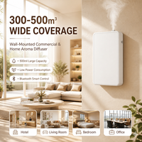 Diffuseur de parfum mural sans eau 500 ml, alimenté par batterie et type C, machine à parfum à air froid