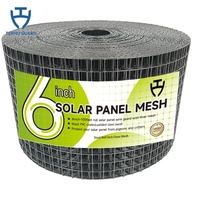 Filet solaire galvanisé de 1,3 mm, 6 pouces, stabilisé aux UV, protection pour panneaux solaires, anti-oiseaux et écureuils, résistant, pour panneaux photovoltaïques