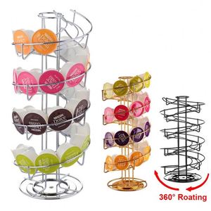 Organizador de Cocina Giratorio de Acero Inoxidable para Cápsulas de Café, Capacidad para 40 Cápsulas, Venta al Por Mayor Personalizada - Product Image 1