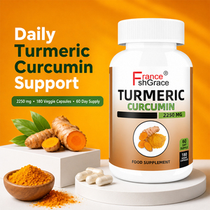 Complément de curcuma à haute puissance 2250 mg pour adultes, soutient la santé des articulations, capsules de curcuma - Product Image 5
