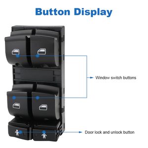 4F0959851G 10-พินไดรเวอร์หลักพลังงานด้านข้างรถสวิทช์หน้าต่างสำหรับรถออดี้ A6 Quattro A6 S6 Q7 2006-2010อัตโนมัติ - Product Image 4