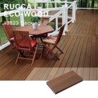 Planches de terrasse en WPC résistantes aux UV et aux intempéries 138*23mm pour usage extérieur, terrasse/composite de bois pour extérieur, Chine ASA DECKING