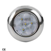 Lampe de plafond dôme rechargeable à LED, lumière de navigation d'urgence, étanche IP67, en acier inoxydable pour kayak et intérieur de yacht