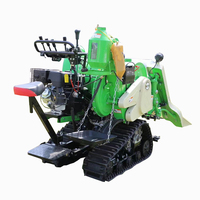 China Farm 4LZ-0.6 Mini moissonneuse-batteuse Type sur chenilles Mini machine à récolter le riz Moissonneuse-batteuse au Nigeria