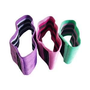 Ensemble de bandes de résistance pour les hanches, lot de 3 bandes d'exercice colorées pour l'entraînement des fessiers et les exercices de yoga - Product Image 5