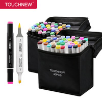 Touchfive — stylo marqueur à double pointe, 30/40/60/80/168 couleurs, en feutre, Permanent, série classique, offre spéciale