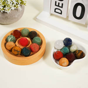 ลูกปัดคริสตัลทรงกลมขนาดเล็ก 15 มม. ทำจากหินธรรมชาติ ขัดเงา ขายส่ง หินอาเกต โรสควอตซ์ ไทเกอร์อาย อะเมทิสต์ สำหรับงาน DIY และการบำบัด - Product Image 5