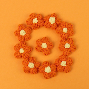 Flores Artificiales Tejidas a Mano Wowei, Flores de <span class=keywords><strong>Lana</strong></span> Tejidas a Crochet para Regalo de Festival - Product Image 6
