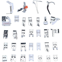 Populaire 82 kits de pieds presseurs multifonctions pour machine à coudre domestique, accessoire d'outillage de couture pour la maison