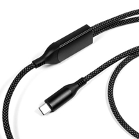 Kabel Pengisian Cepat Premium 100W PD Tipe-C Berbahan Kain Kepang dengan Ujung Paduan Seng untuk iPhone 17 MacBook Pro iPad Tablet Android