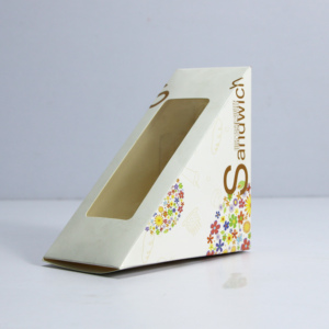 Storage <b>Boxes</b> Paper Packaging Disposable Paper <b>Boxes</b> Food Grade Custom Triangle Sandwich <b>Boxes</b> - Product Image 2