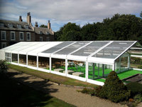 Tente de Réception Luxe Personnalisée 20x40, Grande Tente de Fête Extérieure Transparente, Chapiteau de Mariage à Toit Clair avec Grand Cadre en Aluminium