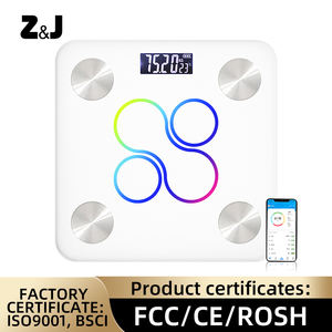 Balanza de grasa corporal de vidrio para baño inteligente para el hogar, productos certificados de fábrica ISO9001 BSCI - Product Image 4