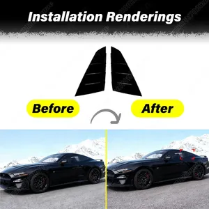 For 2024 2025 Car Rear <b>Window</b> Windshield <b>Cover</b> Body Side <b>Window</b> Blinds Decoration Modification Kit - Product Image 2
