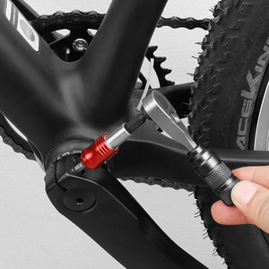 Yueli Bicycle Repair Tool Kit <b>Multi</b> Functional Ratchet Wrench Set With <b>Screwdriver</b> <b>Bits</b> And Tire Repair Tools One Size Aluminum - Product Image 1