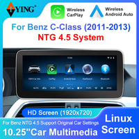 Autoradio multimédia 10,25 pouces DSP AM/FM pour Mercedes Classe C 2011-2013 Système NTG 4.5 Lecteur vidéo GPS intégré Caméra de recul