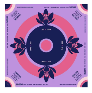 Tapete de Mahjong Antideslizante con Diseño Floral de Aves Azules, con Bolsa de Transporte, para Uso Masculino en Juegos de Póker y Dominó, Reducción de Ruido - Product Image 3