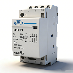 Handele HDH8-16 ~ 25 3P 16-25A 3NO AC modular CONTACTOR 500V ฉนวนกันความร้อนแรงดันไฟฟ้าควบคุม<span class=keywords><strong>3</strong></span>/1ราง DIN - Product Image 2