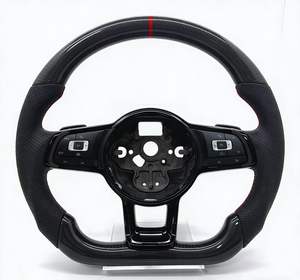 Volante Deportivo de Fibra de Carbono con LED YLC para Volkswagen Vw Lenkrad Volante Gti Mk7 Golf 7 <span class=keywords><strong>R</strong></span> con Orificios para Palancas de Cambio - Product Image 1