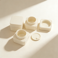Fabricant d'emballages cosmétiques de luxe, pots de gel UV carrés en PP, pots de gel de construction personnalisés OEM/ODM 5g 10g 20g 30g 50g