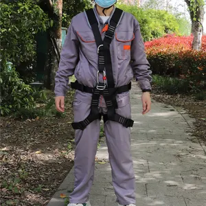 Five-Point Full-Body Safety Harness For Outdoor Aerial Work Mountaineering And Climbing Speed Drop Fall Protection Equipment