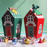 En stock, boîte cadeau de Noël portable, créative, réutilisable, auto-assemblable pour enfants, boîtes en papier pliables écologiques pour bonbons