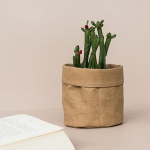 Creative DuPont paper office pen holder, customizable, Nordic minimalist style <b>storage</b> box, desktop <b>makeup</b> brush <b>storage</b> box. - Product Image 4