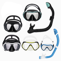 Masque de plongée en apnée et tuba sec Ensemble de lunettes de plongée anti-buée pour adultes Plusieurs couleurs disponibles