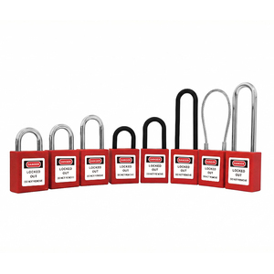 Factory Industrial Safety Lockout-tagout Nylon Plastic Insulated Composite Safety Padlock with Loto and Different Keyed