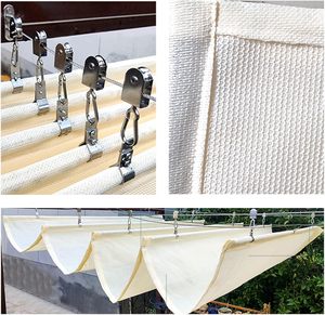 Marque DM Modèle Wavy Wave, <span class=keywords><strong>Filet</strong></span> Pare-Soleil Tissé Rétractable et Télescopique, pour Pergolas Extérieures, Abri Solaire pour Jardin et Gazebo - Product Image 6