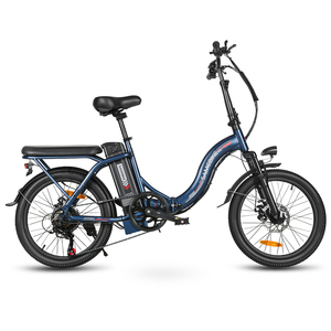 Vélo électrique pliable 350W avec moteur sans balais, batterie lithium 36V 12Ah, cadre en acier, roues de 20 pouces, assistance au pédalage, freins à disque, pour adultes CY - Product Image 2