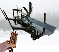Broyeur de bois électrique Forest Master 400 mm, fendeuse de bûches, processeur de bois de chauffage, attache forestière pour mini-chargeuse