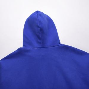 Sweat à capuche oversize décontracté pour homme, vintage, bleu Klein, avec double poche, logo imprimé personnalisé, sweat à capuche décontracté vierge - Product Image 6