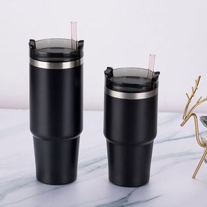20oz 30oz Stainless Steel Car Travel <b>Tumbler</b> Vacuum Insulated <b>Cup</b> <b>With</b> Handle <b>Straw</b> for Iced Drinks - Product Image 3