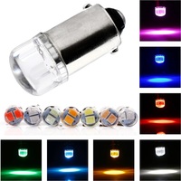 Ampoule led multicolore DC 12V BA9S 3030 1W-L, Spot de voiture, étanche, feu de recul, lampe de lecture, lampe de porte pour voiture