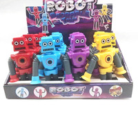 2025 vente en gros modifiable Robot Design Pop Tube jouet LED soulagement du Stress Stretch Fidget Pop ventouse jouets