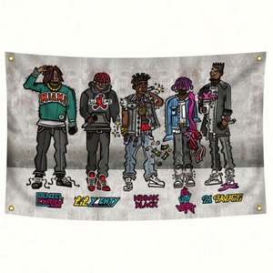 Banderas Personalizadas de Fábrica al por Mayor, 3x5 pies, 90x150 cm, 100% Poliéster, Colores Vivos, Buena Calidad, Banderas para Fanáticos de Cantantes - Product Image 4
