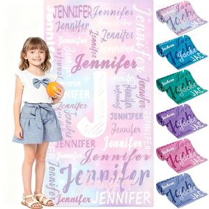 व्यक्तिगत कस्टम लोगो त्वरित सूखे बच्चे वयस्क पूल तौलिए मुद्रित रेत मुक्त माइक्रोफाइबर समुद्र तट तौलिया के नाम के साथ - Product Image 1