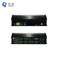 Intel LGA1151 Embedded Desktop Pc DDR4 2 Intel I210AT LAN 6 RS232 485 DB9 COM 8 DI 8 DO DIN Rail Fanless Industrial Computer